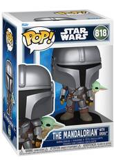 Funko Pop Star Wars The Mandalorian And Grogu Figura The Mandalorian con Grogu