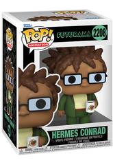 imagen Funko Pop Animation Futurama Figura Hermes Conrad con Taza