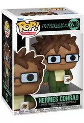 Funko Pop Animation Futurama Figura Hermes Conrad con Taza
