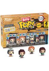 imagen Funko Bitty Pop Demon Slayer Pack 4 con Tanjiro Kamado