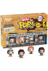 Funko Bitty Pop Demon Slayer Pack 4 con Tanjiro Kamado