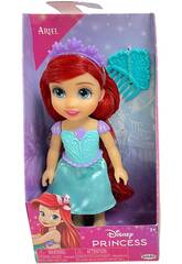 imagen Princesas Disney Muñeca Ariel de 15 cm con Peine