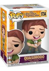 imagen Funko Pop Disney El Jorobado de Notre Dame Figura Quasimodo con Pájaro
