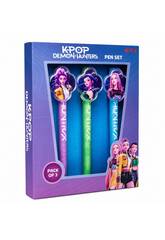 K-Pop Demon Hunters Pack 3 Bolígrafos Huntrix