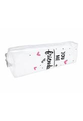 Portatodo Transparente You And Me Friends de 6x19x4,5 cm