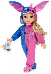 imagen Disney Ily 4Ever Muñeca de 45 cm con Pijama de Stitch y Angel y Accesorios