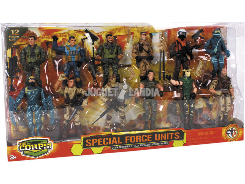 Spécial Force Set 12 figurines articulées avec des armes