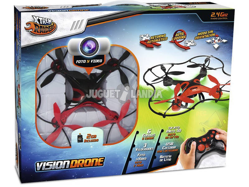 Drone radiocomandato con telecamera VisionDrone Xtrem Raiders 