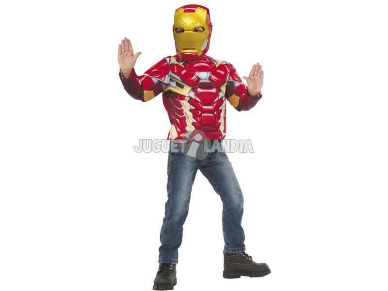 Iron Man Muskulöse Brust Kostüm Rubies 31720