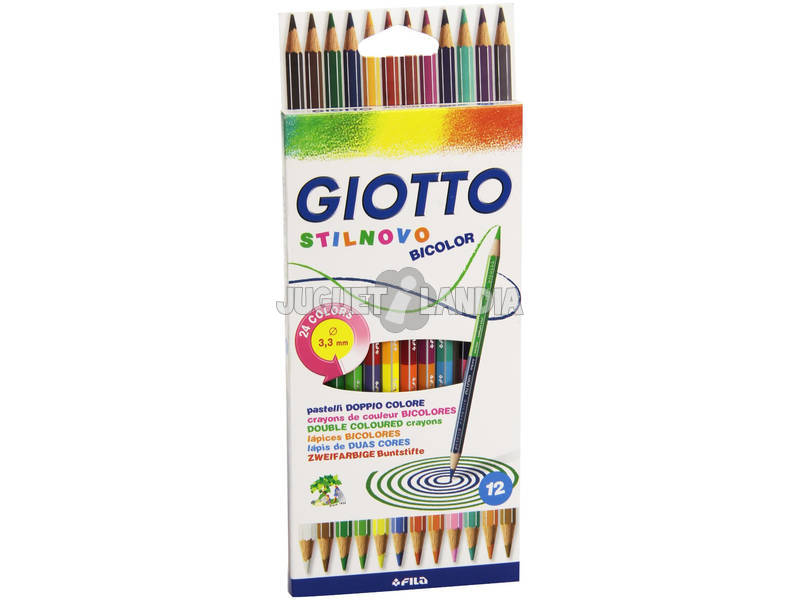 Crayons de couleurs Stilnovo bicouleur Giotto Fila 256900 