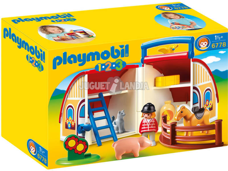 Playmobil 1.2.3 Granja Maletín