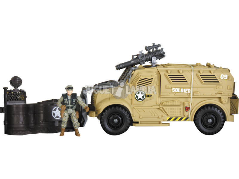 Soldat Force gepanzertes Fahrzeug mit Abbildung
