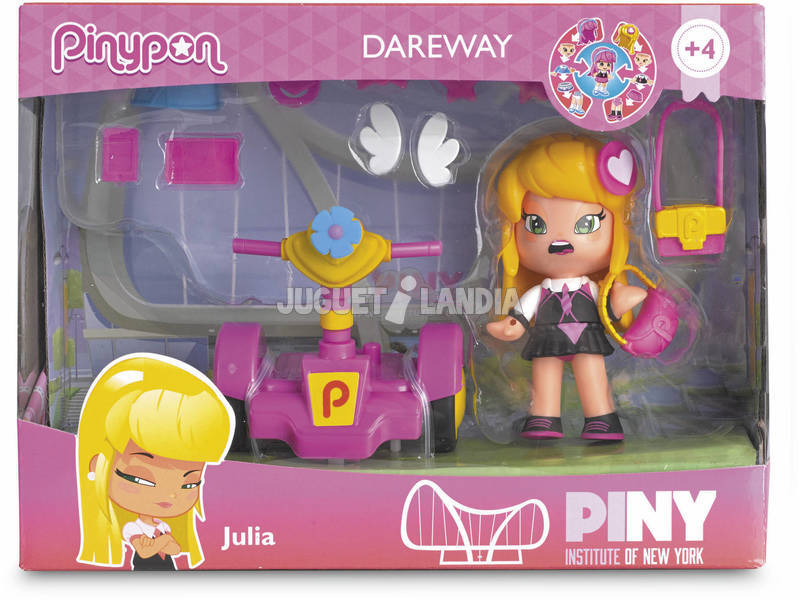 Pin y Pon Piny Dareway Figur 8cm Mit verschiedenen Accessoires Famosa 700012963