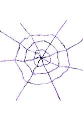 Tela de araña Lila-Negra 150x150 cm.