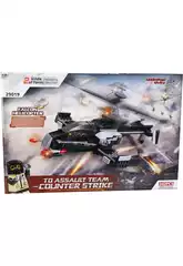 Jogo de Construção Helicóptero Militar Falcão 2 em 1 342 Peças