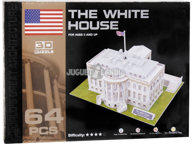 Puzzle 3D Casa Bianca 64 pezzi 