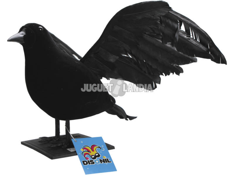 Un Corbeau avec Ailes Déployées 24x11x24 cm