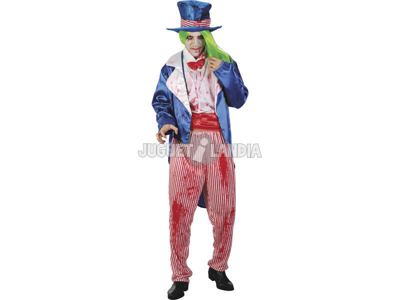 Kostüm Blutbeschmierter Uncle Sam Mann Größe XL