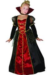 Gotisches Vampire-Kostüm für Mädchen Größe M