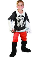 imagen Disfraz Pirata Esqueleto Niño Talla XL