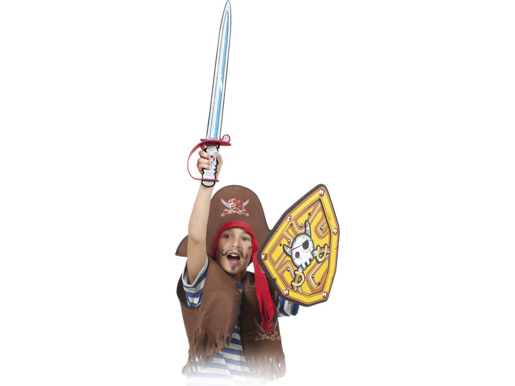 Soft Warriors Espada y Escudo Calavera Pirata