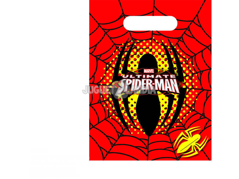 Spiderman Pack 6 Sacs de Fêtes