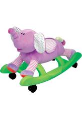 Ve�culo de Empurrar Baloi�o Elefante Peluche 61.5x36.5x43cm 1 - 3 anos