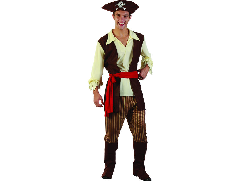 Disfraz Hombre Pirata Caribeño Talla L