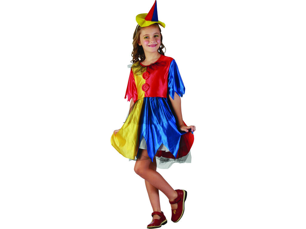 Kostüm Clown Knöpfe Mädchen Größe L