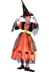 imagen Disfraz Bruja Pumpkin Niña Talla L