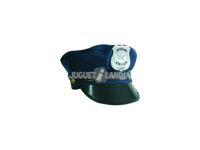 Gorra de Policía Adulto con Placa