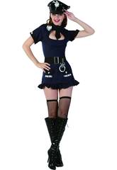imagen Disfraz Mujer Policia Vestido Sexy Talla XL