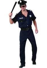 imagen Disfraz Hombre Policia Manga Corta Talla XL