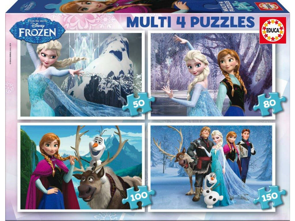Puzzle Multi 4 50-80-100-150 Frozen