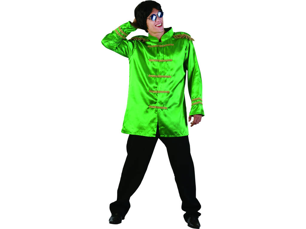 Kostüm Rockstar Grün Mann Größe L