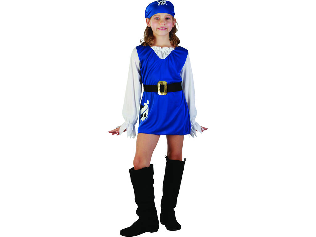 Kostüm Piratin Blau Mädchen Größe M