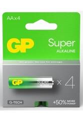 Blister 4 Batterien R6/AA Alcalinas G.P