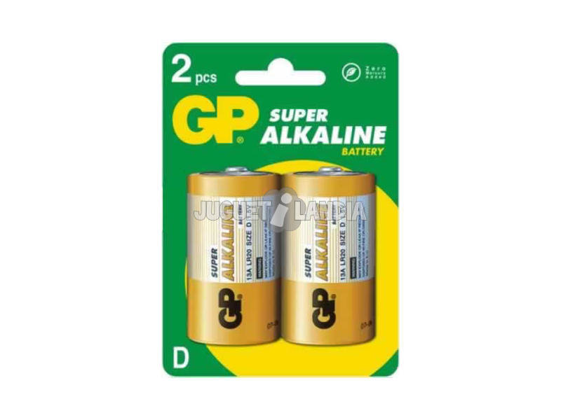 Blister 2 Batterien R20/D Alcalinas G.P