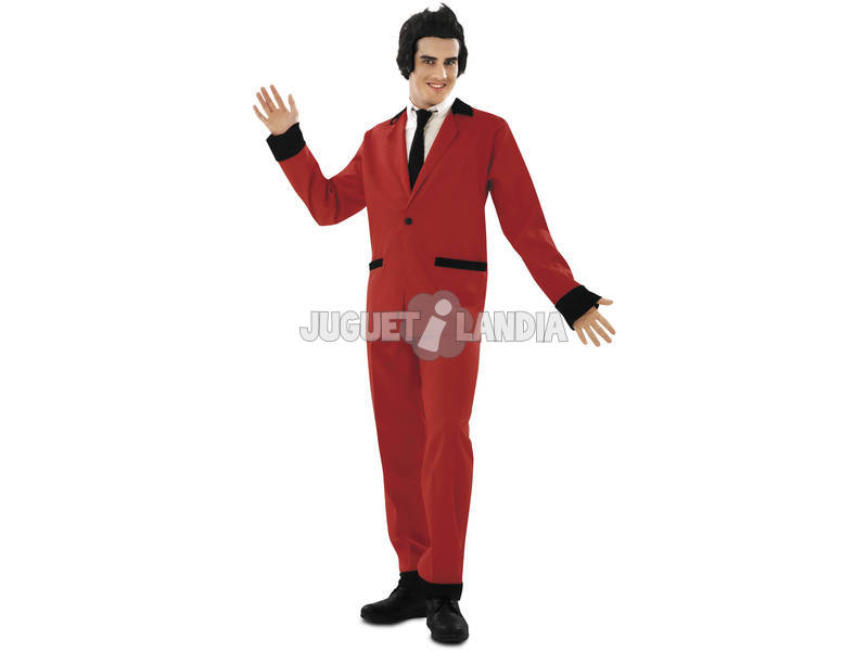 Mann Rockabilly Red L Kostüm