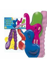 Sac de 4 ballons Gonflables Couleurs Formes Animaux Globolandia 5207 