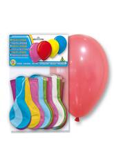 Sachet de 24 ballons gonflables couleurs opaque Globolandia 5105