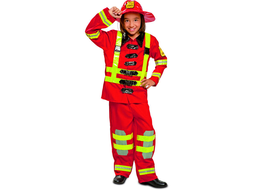 Kostüm-Mädchen L Feuerwehrmann