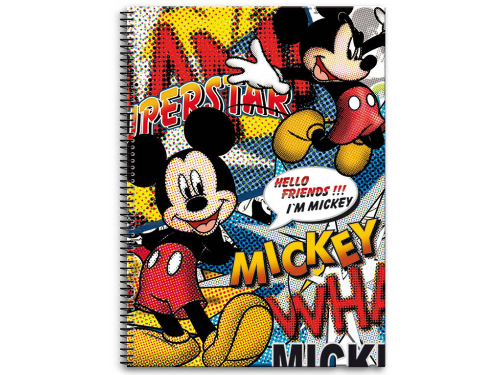 Bloco A4 80 folhas Mickey