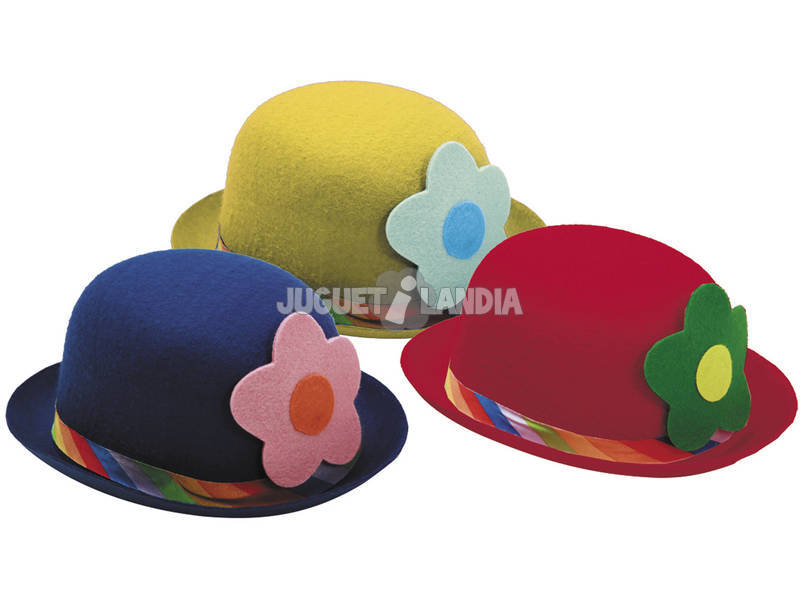 Cappello da pagliaccio 3 colori assortiti