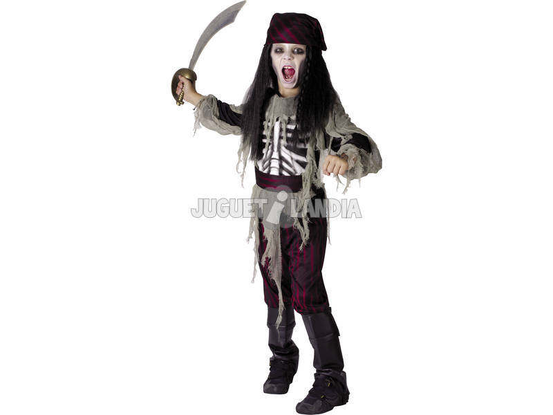 Fantasia Piratinha Fantasma Infantil - Halloween