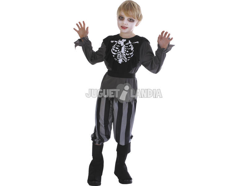 Disfraz Pirata Esqueleto Niño Talla XL