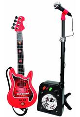Conjunto Flash Micro, Bafle e Guitarra 4 Cordas Reig 844