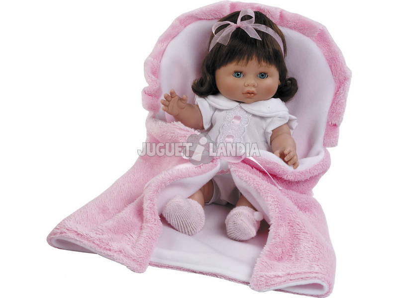Baby Chusin Branco com Vestido e Cobertor Berbesa 3204
