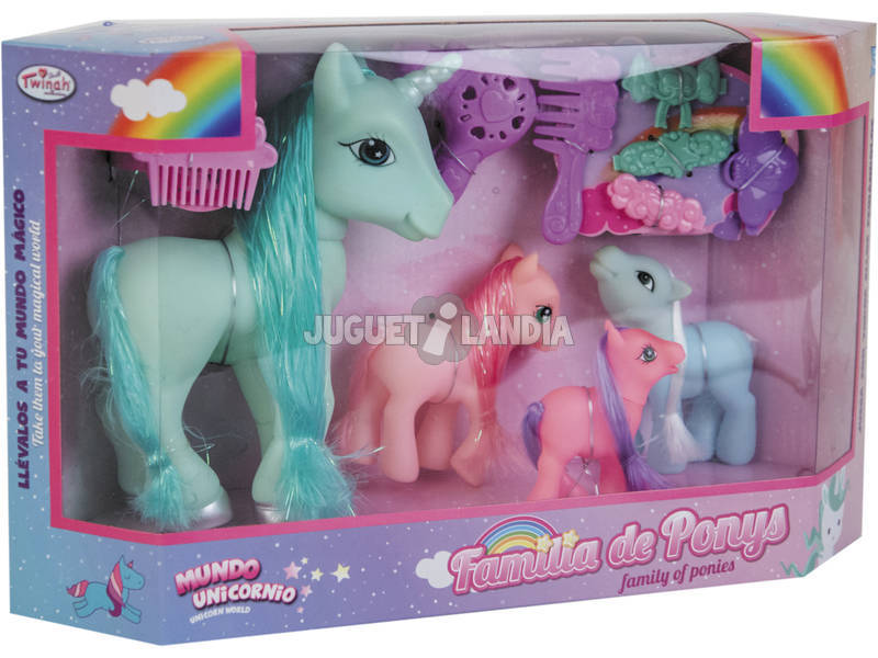 Famiglia Pony 4 unità con Accessori