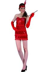imagen Disfraz Chica Moderna Roja Mujer Talla L